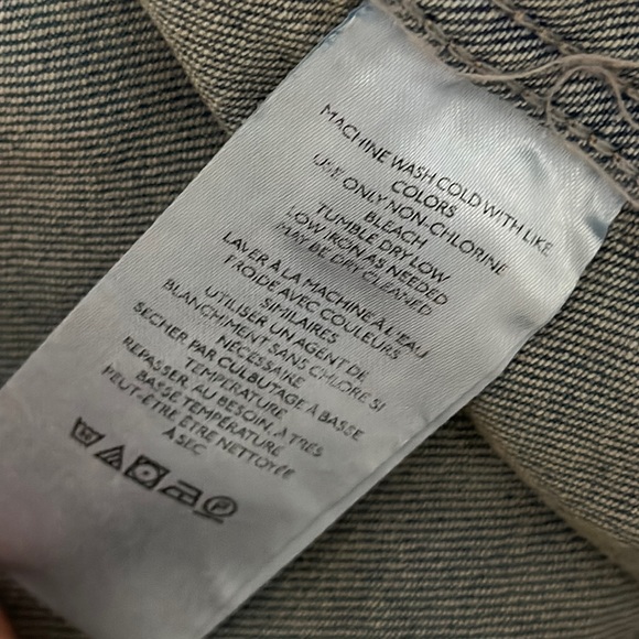 Women’s Free People Destroyed Long and Lean Trucker Jacket - Picture 11 of 15